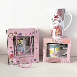 Tasse en céramique pour la Fête des Mères avec boîte cadeau, impression 'Gracias Mama Por Tu Infinito Amor' en espagnol, tasse à café, vente en gros, unité de base - Product Image 4