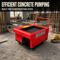 Pompe à vis portable pour le coulage de structures secondaires, machine à mortier et à coulis, pompe de construction mobile avec tamis de trémie