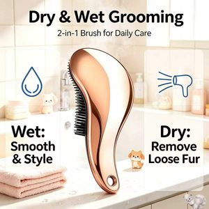 Brosse démêlante ronde en nylon à logo personnalisé, avec fonction de massage, pour femmes – Meilleure vente - Product Image 5