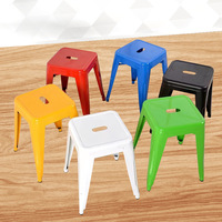 Chaise de bar industrielle en métal empilable, prix bas, mobilier de cuisine et de bar moderne, design contemporain