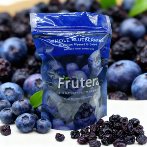 Sacs refermables en mylar à fond plat, personnalisés, brillants, résistants à l'humidité, pour en-cas, fruits secs, noix, petit MOQ - Product Image 1