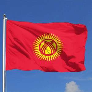 Ahora gran oferta poliéster 100D Kirguistán bandera personalizada República de Kirguistán impresión nacional personalizada 3X5 Ft banderas - Product Image 2