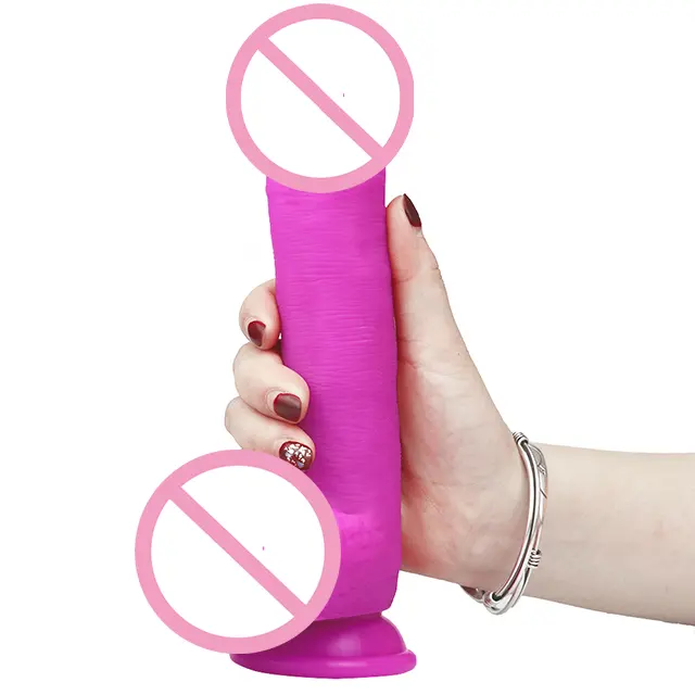 Consolador de silicona con pinchos para <span class=keywords><strong>mujer</strong></span>, de 8,5 pulgadas juguete sexual, fuerte ventosa, manos libres
