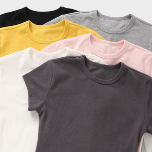 T-<span class=keywords><strong>shirt</strong></span> tendance pour <span class=keywords><strong>femme</strong></span> RUICHI, style américain Y2K, coupe ajustée, <span class=keywords><strong>coton</strong></span> élasthanne 230GSM, <span class=keywords><strong>manches</strong></span> courtes, pour sorties décontractées - Product Image 1