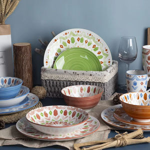 HappyGo Set di piatti da pranzo in porcellana bianca di alta qualità con tappetino personalizzato stampato da pranzo Serveware fondo piatto per <span class=keywords><strong>Horeca</strong></span> - Product Image 1