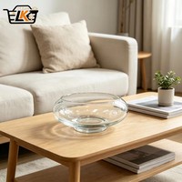 Vase en verre transparent, pot hydroponique, terrarium transparent de style aquarium pour plantes, décoration de table pour la maison et le bureau