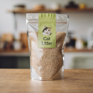 Productos para mascotas Tofu Arena para gatos de aglomeración rápida Fácil de limpiar Sabores personalizados Bolsas de embalaje para arena para gatos empaquetadas personalizadas - Product Image 4