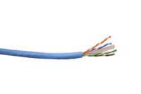 Kabel Jaringan Ethernet Lan Cat7 U/UTP Profesional Kecepatan Tinggi 23AWG OFC 305m dengan Bandwidth 250-550MHz untuk Kabel Terstruktur