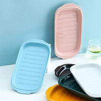 Assiette rectangulaire minimaliste de style nordique, résistante au micro-ondes, pour la cuisson du fromage et du riz, idéale pour les fêtes, les fêtes de Noël et l'usage domestique.