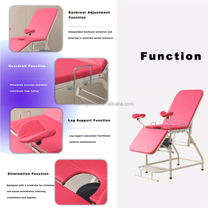 Meubles <span class=keywords><strong>d</strong></span>'hôpital portables en métal - <span class=keywords><strong>Chaise</strong></span> de gynécologue et table <span class=keywords><strong>d</strong></span>'obstétrique, lit de soins à domicile pour examen gynécologique - Product Image 2