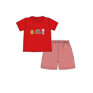 Conjunto de Ropa BSSO1710 Personalizado para Bebé Niño, Estilo Occidental con Estampado de Camuflaje, Estilo Papá, Conjunto de Manga Corta al por Mayor - Product Image 5