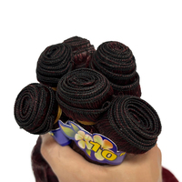 Extensions de Cheveux Synthétiques Ondulés (Body Wave) – Lots de 6 Mèches de 10, 12, 14 Pouces – Offre Spéciale – Couleur 1B Noir – Pose Rapide