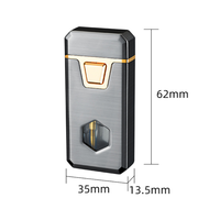 Briquet électronique intelligent à double jet avec capteur vocal, coupe-vent, en métal, haute technologie, design créatif, pour cadeau, vente en gros
