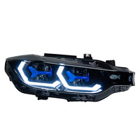 Faro LED estilo cuchara láser azul OEM ODM de fábrica, conjunto de faros F30 para BMW Serie 3 F30 F35, lámpara automotriz transfronteriza