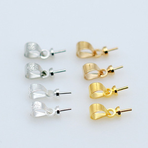 S925 Electroplated Sheep's Eye Pin 3mm 4mm Copper Jewelry Findings Drop Shape Pendant Holder For DIY Jewelry Making - Product Image 1