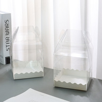Emballage transparent de boîte de gâteau de vente chaude avec la fenêtre pour différentes tailles