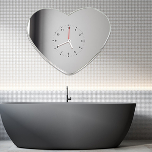 Giá Rẻ Cá Nhân Quà Tặng Tường Gương Trang Trí Hình Trái Tim Ma Thuật Gương 12.1 Inch Khung Ảnh Kỹ Thuật Số Cho Phòng Tắm - Product Image 6