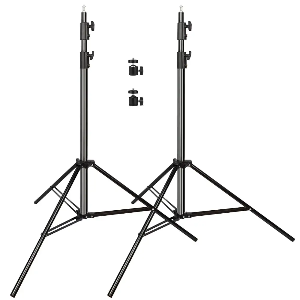 Heavy Duty 2.8M Tripod Light Stand Photography Max Load 10 kg Spring Air Cushioned Sturdy Tripod Stand for Photo Studio