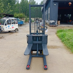 Ondersteuning Maatwerk Walk-Behind Elektrische Stapelaar Semi-Elektrische Transportlift Voor Indoor Magazijn - Product Image 4