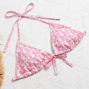 Trajes de Baño de Diseño Personalizados con Letras de Marca, Bikini de Dos Piezas, Ropa de Playa Sexy de Dos Piezas - Product Image 5
