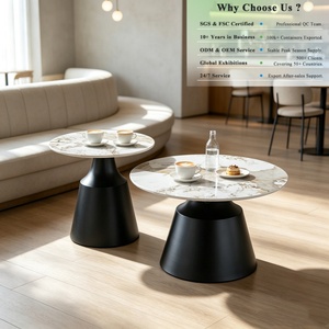 Mesa de Centro OKAY, Diseño Robusto y Confiable, Moderna y Minimalista para Sala de Estar, con Superficie de Cerámica Premium, Juego de Mesa de Centro Moderna - Product Image 1