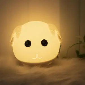 Neues Design Netter Geschenk projektor Wohnkultur Led Silikon Tisch lampe Nacht Wiederauf ladbare Kinder Nachtlicht Schlafzimmer USB Ladegerät Raum