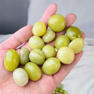 Cristal de <span class=keywords><strong>cuarzo</strong></span> Reiki natural, piedra curativa, piedra preciosa pulida, grava de <span class=keywords><strong>jade</strong></span> <span class=keywords><strong>Oliva</strong></span>, caída para decoración de meditación - Product Image 3