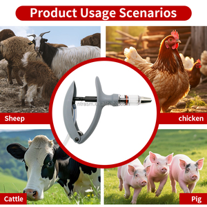 2ml/5ml Alat Suntik Plastik Veteriner yang Dapat Disesuaikan, Steril, Otomatis, dan Kontinu dengan Kateter untuk Sapi, Babi, dan Kambing - Product Image 2