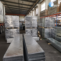 Système de goulottes pour câbles en acier, goulotte pour câbles solide galvanisée à chaud 100 mm