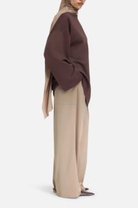 Customize Logo Cotton Modest Shirt <strong>Abaya</strong> Oversized T-Shirt Casual Women Islam Autumn Loose Fit Tops - Product Image 3