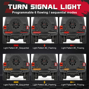 2 barres lumineuses LED tout-terrain de 19 pouces avec feux de freinage, de direction, de positionnement et de stationnement pour camionnette, feux arrière 12V - Product Image 5