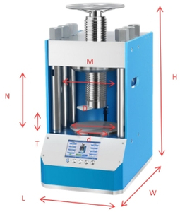 Lab 150T Large Tonnage Automatic Programmable Powder Press Hydraulic Press Optional Computer For Remote Control