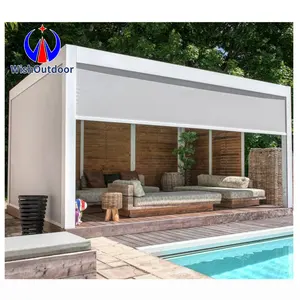 Aluminum Pergola Aluminum Waterproof Sunshade Pergola TOP SALE Luxury Leisure Outdoor Living Outdoor pergola gazebo