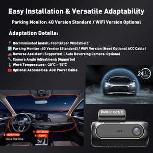 6 Lens 4G <span class=keywords><strong>Dashcam</strong></span> 4K <span class=keywords><strong>Dashcam</strong></span> Videorecorder Camera <span class=keywords><strong>Dashcam</strong></span> <span class=keywords><strong>Dashcam</strong></span> Achteruitrijcamera 4K - Product Image 3