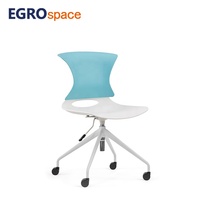 Chaise de formation pliable en plastique EGROspace pour salle de conférence, réunion et visiteurs – Mobilier de bureau moderne