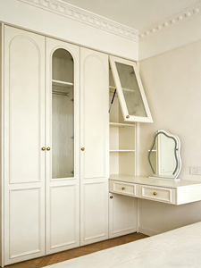 Armoire autoportante moderne peinte et écologique avec portes à charnières amovibles et tiroirs à fermeture douce pour chambre à coucher et <span class=keywords><strong>dressing</strong></span> - Product Image 1