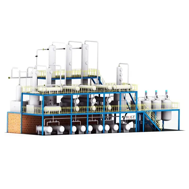 La Mini raffineria di petrolio ha utilizzato l'impianto di distillazione dell'olio esausto per il riciclaggio dell'olio motore nero
