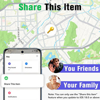 Localizadores AirTag (compatibles con Android) con batería CR2032, ultraligeros, para rastrear llaves, carteras, equipaje y mochilas (1 unidad)