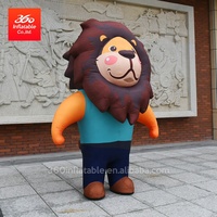 Disfraz de León de Dibujos Animados Inflable Personalizado, Modelo de León Animal Inflable Gigante para Publicidad Comercial al Aire Libre en Oferta
