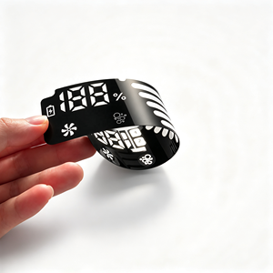 Autocollant de clavier à membrane personnalisé OEM, refroidisseur d'air évaporatif, écran LED 7 segments imprimé pour animaux de compagnie, affichage lumineux - Product Image 1