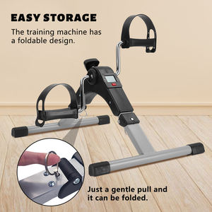 Mini bicicleta estática portátil de acero, Pedal de mano y pie, entrenador plegable para interiores, máquina de belleza para piernas, entrenador de bicicleta - Product Image 5