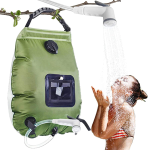 Sac de douche de camping en plein air, réservoir de stockage d'eau de 20 L, douche portable à chauffage automatique avec pistolet de pulvérisation - Product Image 1