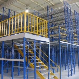 Système de plancher en mezzanine robuste, système de stockage en acier multi-niveaux sur mesure pour l'amélioration de l'espace de stockage en entrepôt industriel - Product Image 4