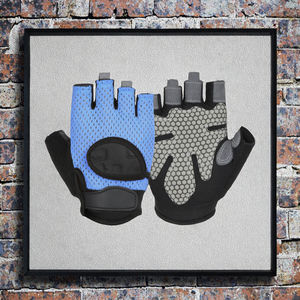 Gants de sport unisexes mi-doigts antidérapants en microfibre pour la musculation, l'entraînement physique, le cyclisme - Conception de haute qualité à enfiler - Product Image 3