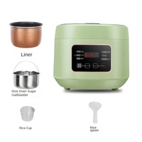 Nuevo diseño Samsung Delux persa 1 litro olla arrocera Baja en Azúcar Diabetes Kapok Silver Crest olla arrocera eléctrica