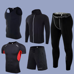 アウトドアウェアジムスポーツクイックドライヨガサマーフィットネスウェアスポーツウェアジョギングトラックスーツを実行しているカスタム男性 - Product Image 5