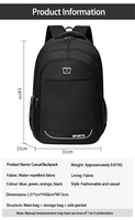Large Capacity Water Resistant Scratch Proof Oxford Multi Layered Storage Breathable Comfortable Shoulder Strap Laptop Backpack