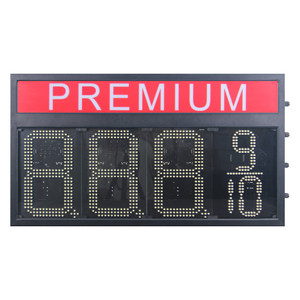 L'écran de <span class=keywords><strong>prix</strong></span> numérique blanc 10 pouces 88.89/10 avec le mot rétro-éclairé «PREMIUM» utilisé dans les stations-service aux États-Unis - Product Image 3