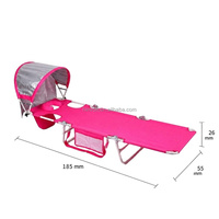 Chaise de plage pliante, chaise longue de bronzage avec trou pour le visage, chaise de bronzage réglable, lit de bronzage d'extérieur