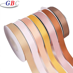 Pita Satin Grosgrain Satu Sisi 1.5cm, Warna Solid Beragam, Daya Tahan Tinggi, untuk Kerajinan DIY dan Ikat Rambut - Product Image 1